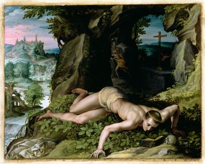 The Temptation of St. Benedict by Alessandro Allori